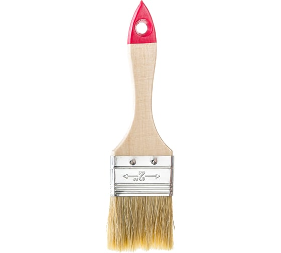 Изображение товара Малярная плоская кисть ON Стандарт нат. щетина, 2, 50мм дер.ручка 02-01-120