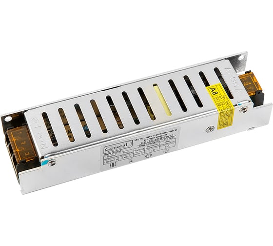 Изображение товара Блок питания (драйвер) для светодиодной ленты General Lighting Systems 60Вт, 12В, IP20, GDLI-S-60-IP20-12, 513700