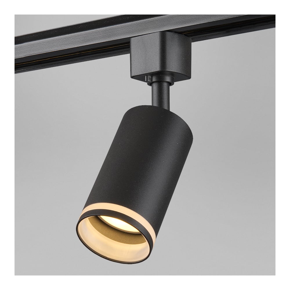 Изображение товара Светильник трековый 1фазный General Lighting Systems IP40, 55х55х190мм, GTR-GU10-1-LR-IP40-B черный 580213