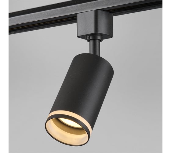 Изображение товара Светильник трековый 1фазный General Lighting Systems IP40, 55х55х190мм, GTR-GU10-1-LR-IP40-B черный 580213