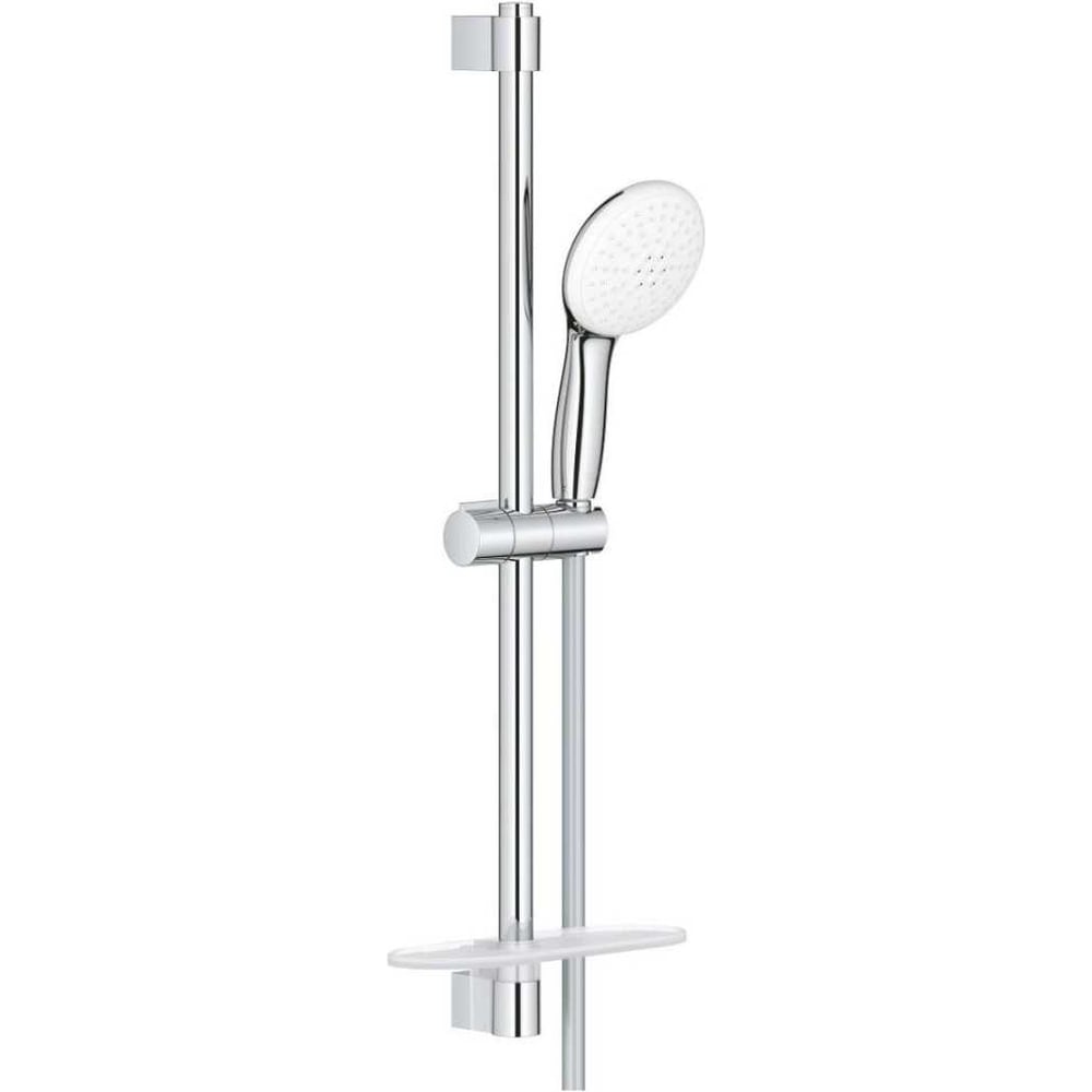 Изображение товара Душевой набор GROHE Tempesta 110 с полочкой, 2 режима струи, круглый ручной душ, штанга 600 мм, шланг 1750 мм, 7.4 л/мин, хром 26638003 00000138276 Изображение товара Душевой набор GROHE Tempesta 110 с полочкой, 2 режима струи, круглый ручной душ, штанга 600 мм, шланг 1750 мм, 7.4 л/мин, хром 26638003 00000138276
