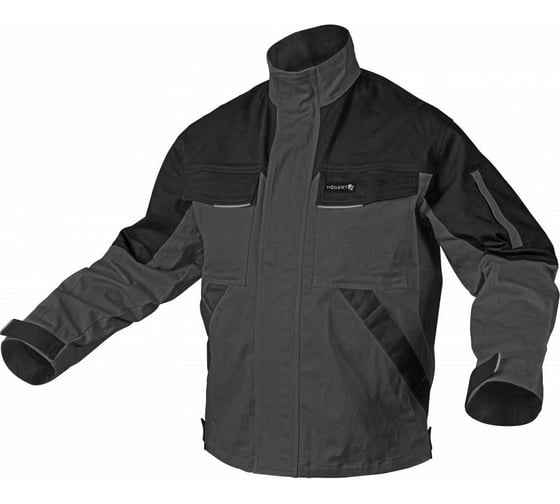Изображение товара Куртка рабочая HOEGERT TECHNIK EDGAR темно-серая XL (54) HT5K284-2-XL