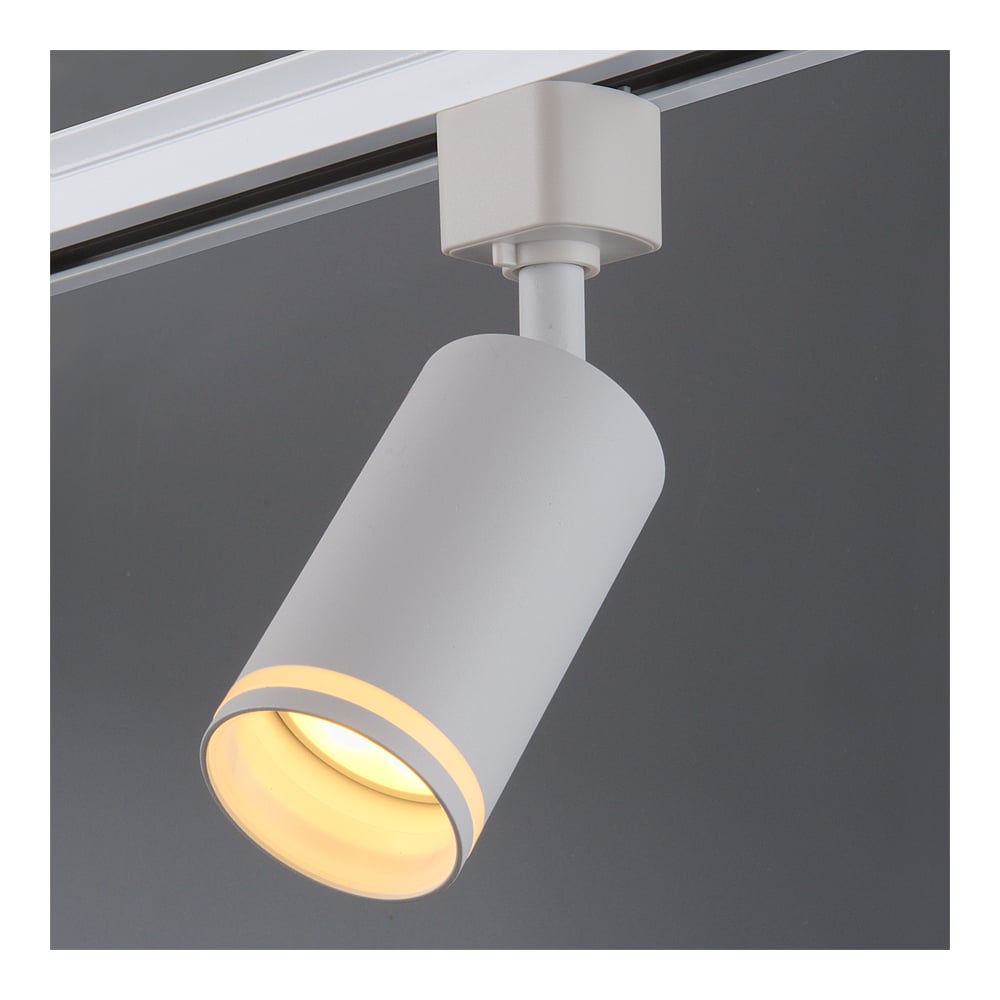 Изображение товара Светильник трековый 1фазный General Lighting Systems IP40, 55х55х190мм, GTR-GU10-1-LR-IP40-W белый 580212