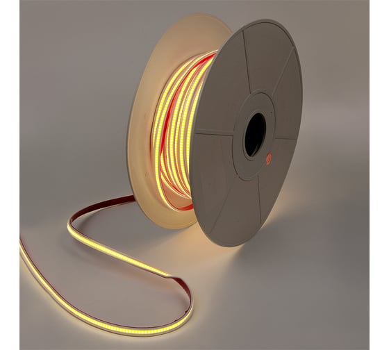 Изображение товара Светодиодная лента General Lighting Systems 50 м, 10Вт/м, 220В, COB288, 5мм, IP67, 4500К, нейтральный белый GLS-COB-288-10-220-IP67-NW-4 504821