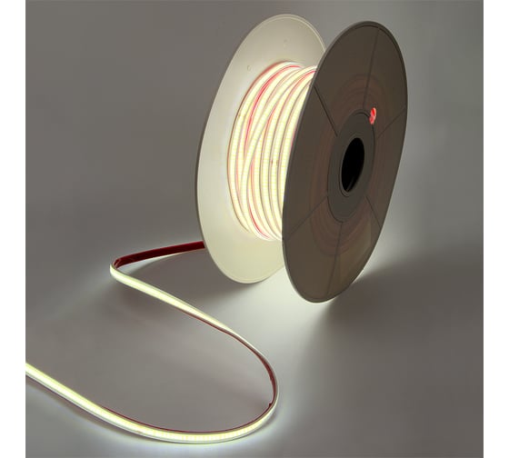 Изображение товара Светодиодная лента General Lighting Systems 50 м, 10Вт/м, 220В, COB288, 5мм, IP67, 6500К, холодный белый GLS-COB-288-10-220-IP67-NW-6 504221