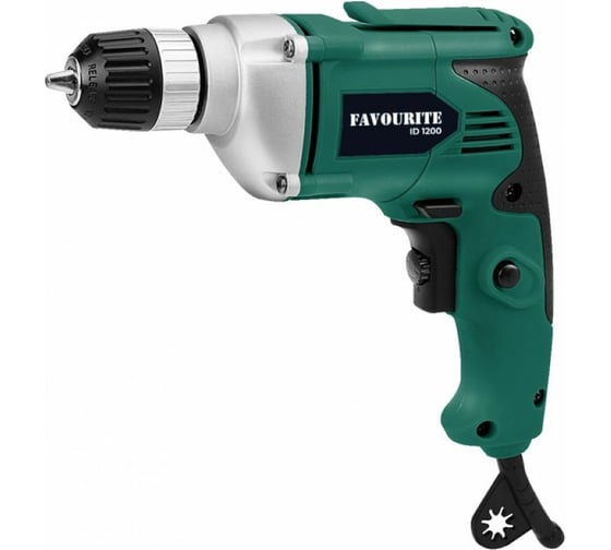 Изображение товара Дрель электрич. FAVOURITE ID 1200 1200Вт, 0-3000об/мин, патрон-10мм 103101200