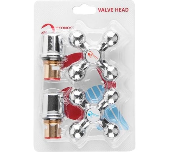 Изображение товара Вентильная головка ECONOCE кран-букса + маховик, в блистере EC0552