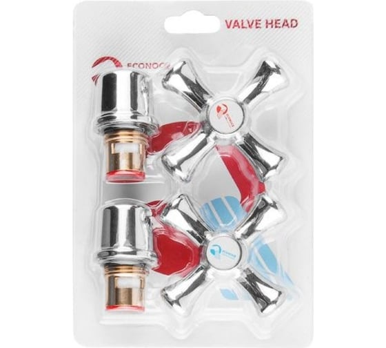 Изображение товара Вентильная головка ECONOCE кран-букса + маховик, в блистере EC0551