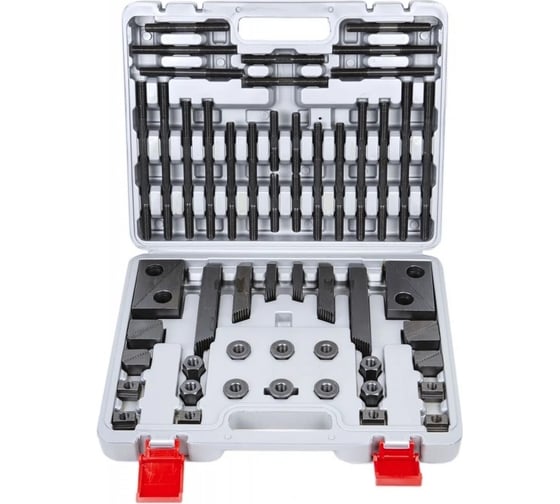 Изображение товара Набор ступенчатых прижимов YT-0201 (паз - 10 мм, резьба - М8) 58 предметов SOVIS 26909