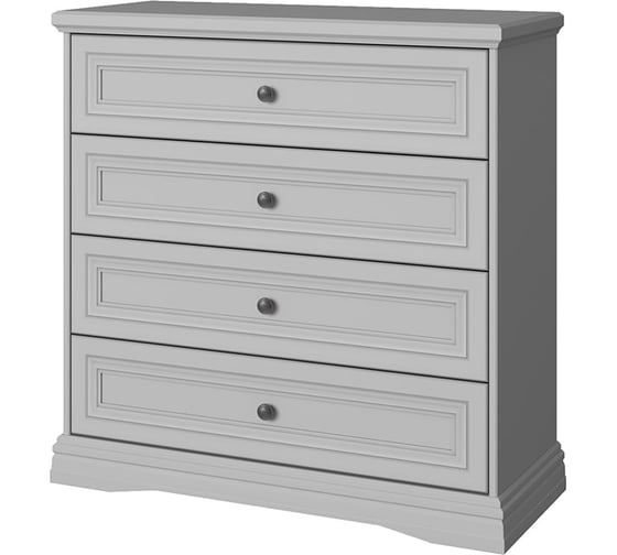 Изображение товара Комод Anrex VALENCIA, 4S цвет серый 711085