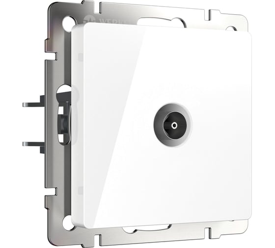 Изображение товара ТВ-розетка проходная WERKEL (белый) a051116