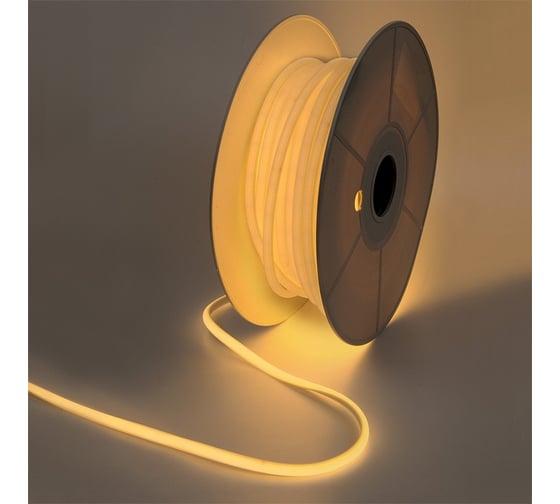 Изображение товара Светодиодная лента General Lighting Systems гибкий неон 50 м, 10Вт/м, 220В,COB288,IP67, 3000К,теплый белый GLS-COB-288-10-220-IP67-NW-NL-3 504022