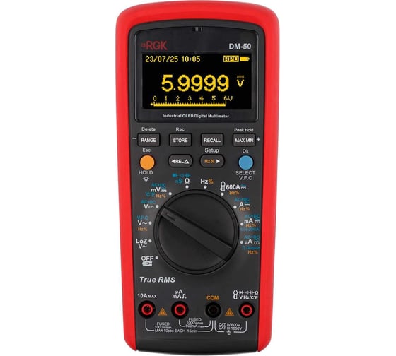 Изображение товара Мультиметр RGK DM-50 с поверкой 721470