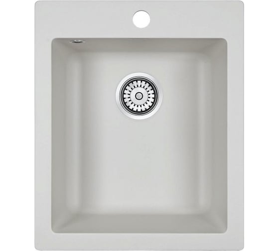 Изображение товара Гранитная мойка Paulmark KANTE 40 белый, 415х490 мм PM104249-WH