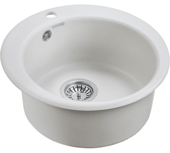 Изображение товара Гранитная мойка Paulmark GELEGEN 50 белый, D475 мм PM404800-WH
