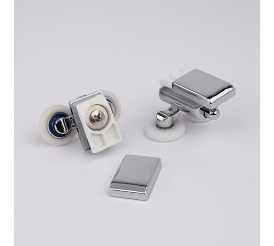 Изображение товара Ролики для дверей душевой кабины SERVICE PLUS хром глянцевый, 8 шт, 4 верхних, 4 нижних CRM808