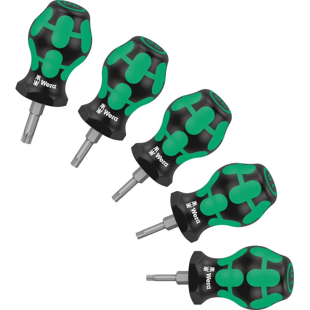 Изображение товара Набор коротких отверток WERA Stubby Set TX TORX 5 шт профессиональный