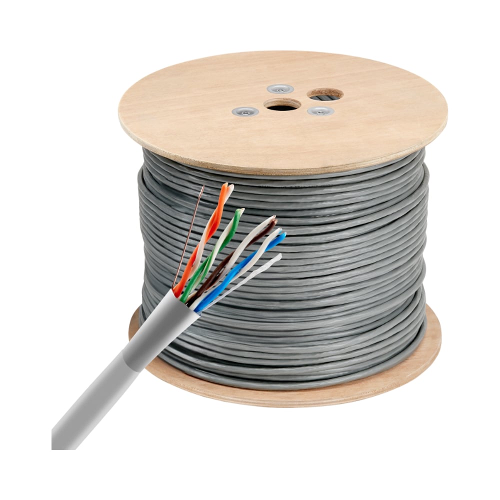 Изображение товара Кабель сетевой BURO UTP 4 пары cat6 305м серый бухта