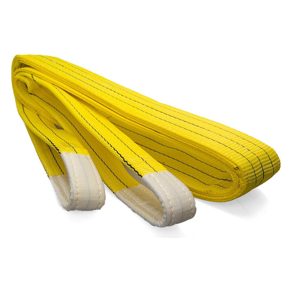 Двухпетлевой текстильный строп Стройбат 3т/6м желтый 1 шт 294130