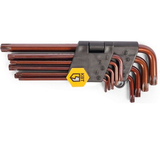 Изображение товара Набор ключей КВТ TORX КТ-9s Т10-Т50 82178