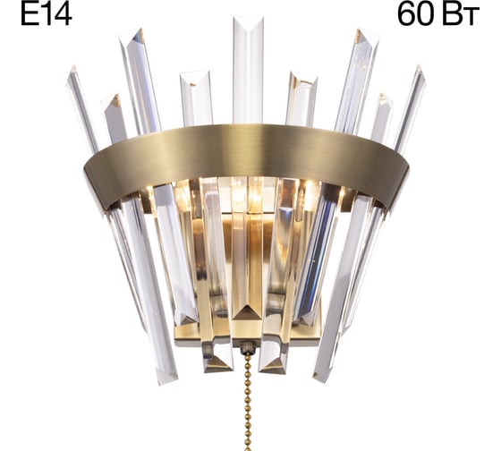 Изображение товара Бра хрустальное Citilux Вестерос с выключателем Бронза CL307313