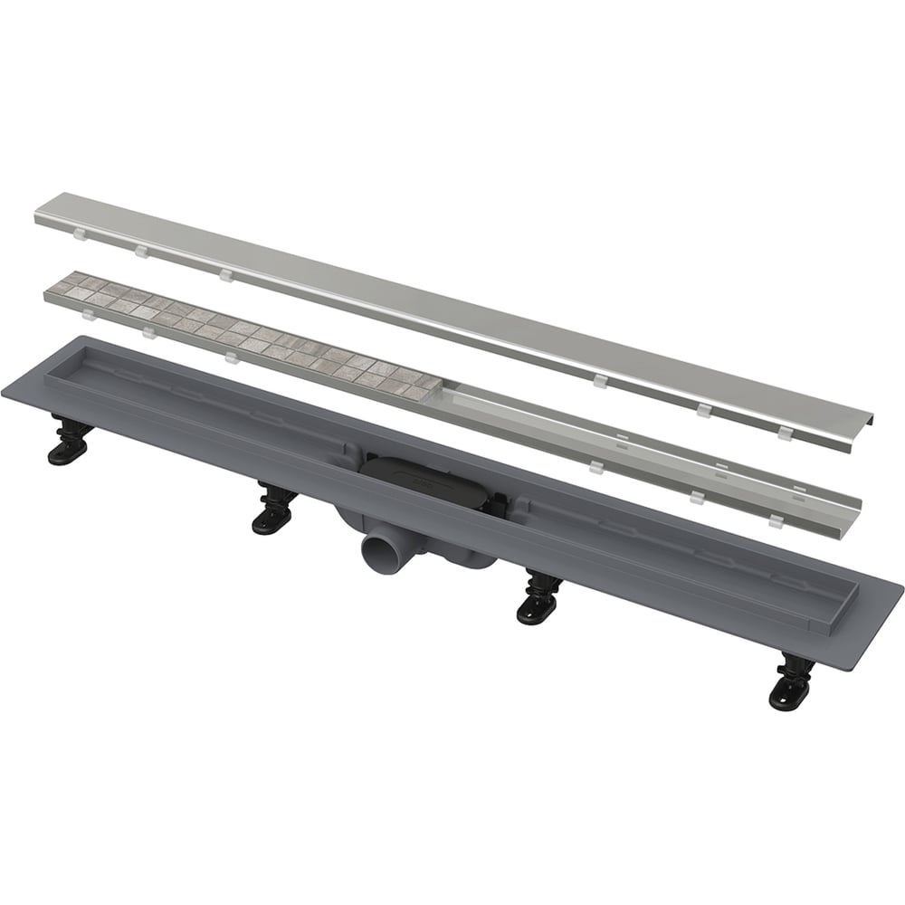 Изображение товара Водоотводящий желоб Alca Plast APZ19-550 с хромированной решеткой