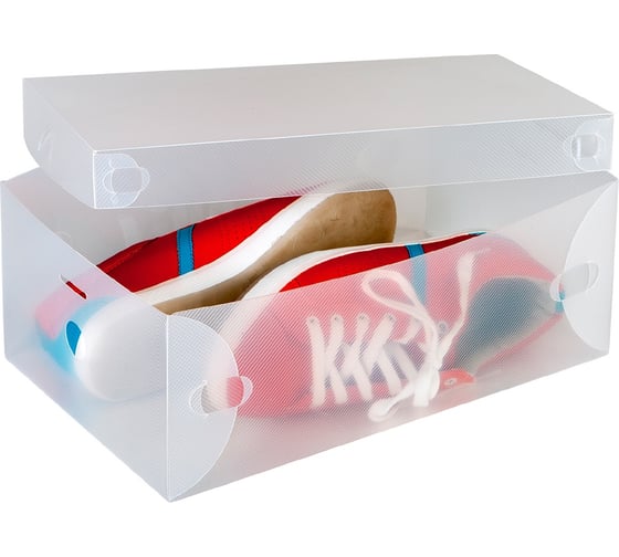 Изображение товара Пластиковые коробки для хранения обуви Tatkraft GLASGOW 10 шт 16118