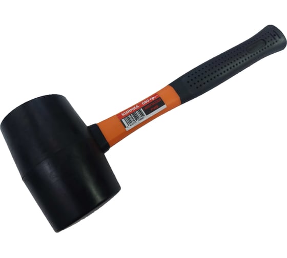 Изображение товара Киянка с фибергласовой ручкой TOOLAS 680 гр. (черная резина) 00004259