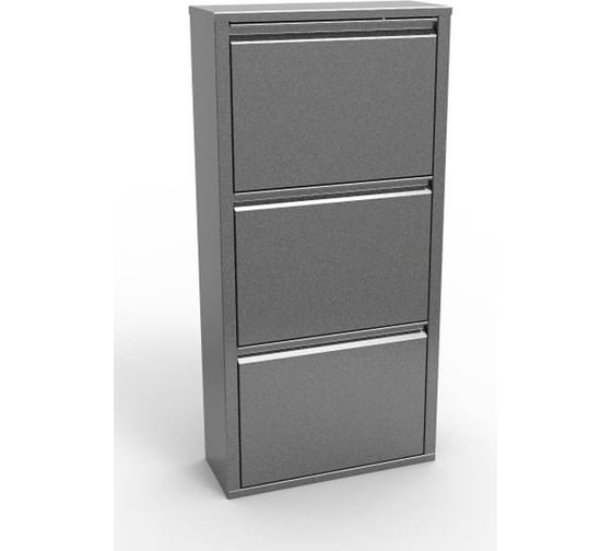 Изображение товара Шкаф для обуви на 3 ячейки Святогор цвет - серебряный антик ОБ-3