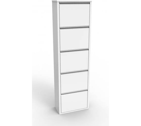 Изображение товара Шкаф для обуви на 5 ячеек Святогор цвет - белый ОБ-5