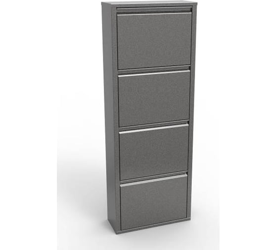 Изображение товара Шкаф для обуви на 4 ячейки Святогор цвет - серебряный антик ОБ-4