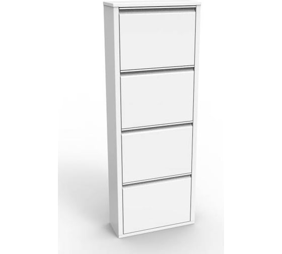 Изображение товара Шкаф для обуви на 4 ячейки Святогор цвет - белый ОБ-4