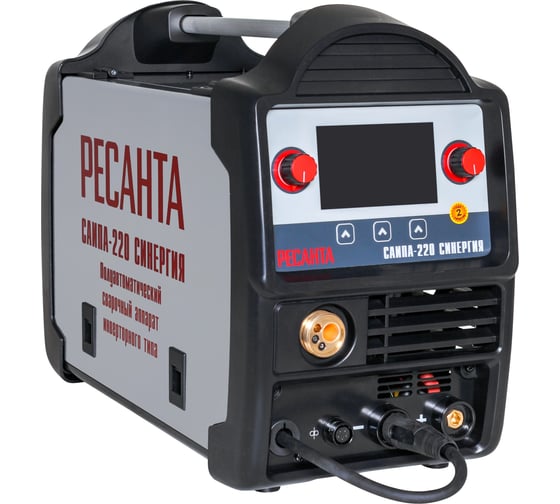 Изображение товара Сварочный полуавтомат Ресанта САИПА-220 СИНЕРГИЯ /MIG/MAG/ 65/75