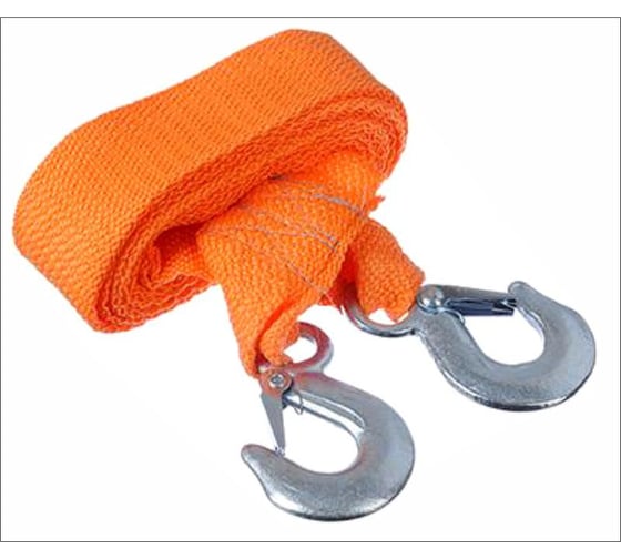 Изображение товара Буксировочный трос On 5 т., 2 крюка, 4 м. блистер-кейс, 16-07-004