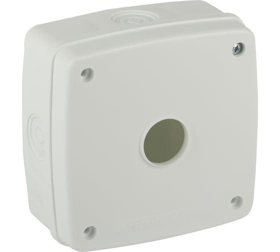 Изображение товара Коробка монтажная ЭРА KORMV14014066W56 для камер видеонаблюдения белая 140x140x66мм IP56 Б0062827