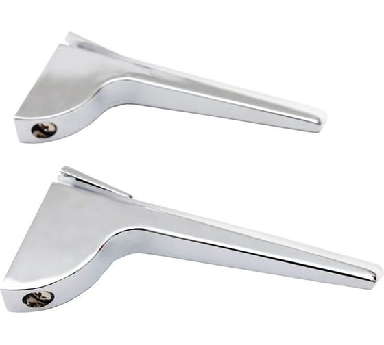 Изображение товара Комплект креплений для полки Marlok "ZY-156" 130x65x22 мм, CP, хром, 2 шт 037117