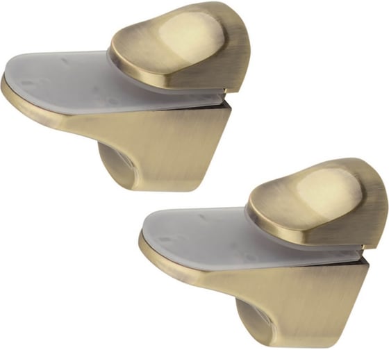 Изображение товара Комплект креплений для полки Marlok "ZY-1186" 50x57 мм, AB, бронза, 2 шт 037120