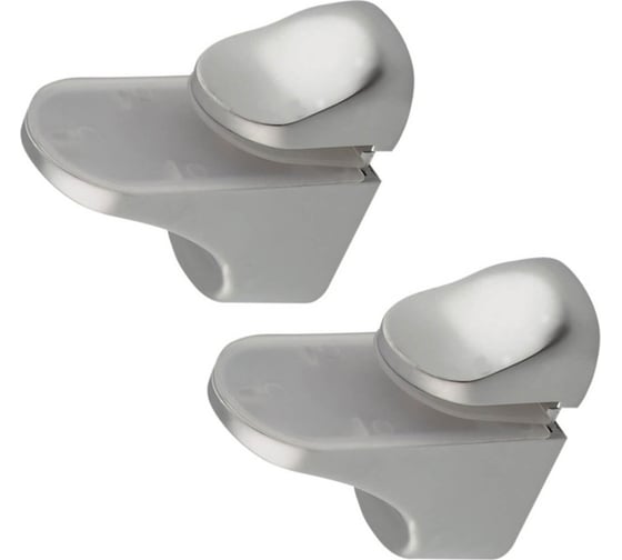 Изображение товара Комплект креплений для полки Marlok "ZY-1186" 50x57 мм, DC, серебро, 2 шт 037122