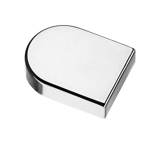 Изображение товара Заглушка пластиковая для петли, для стеклянных дверей, овальная, хром Marlok 004985