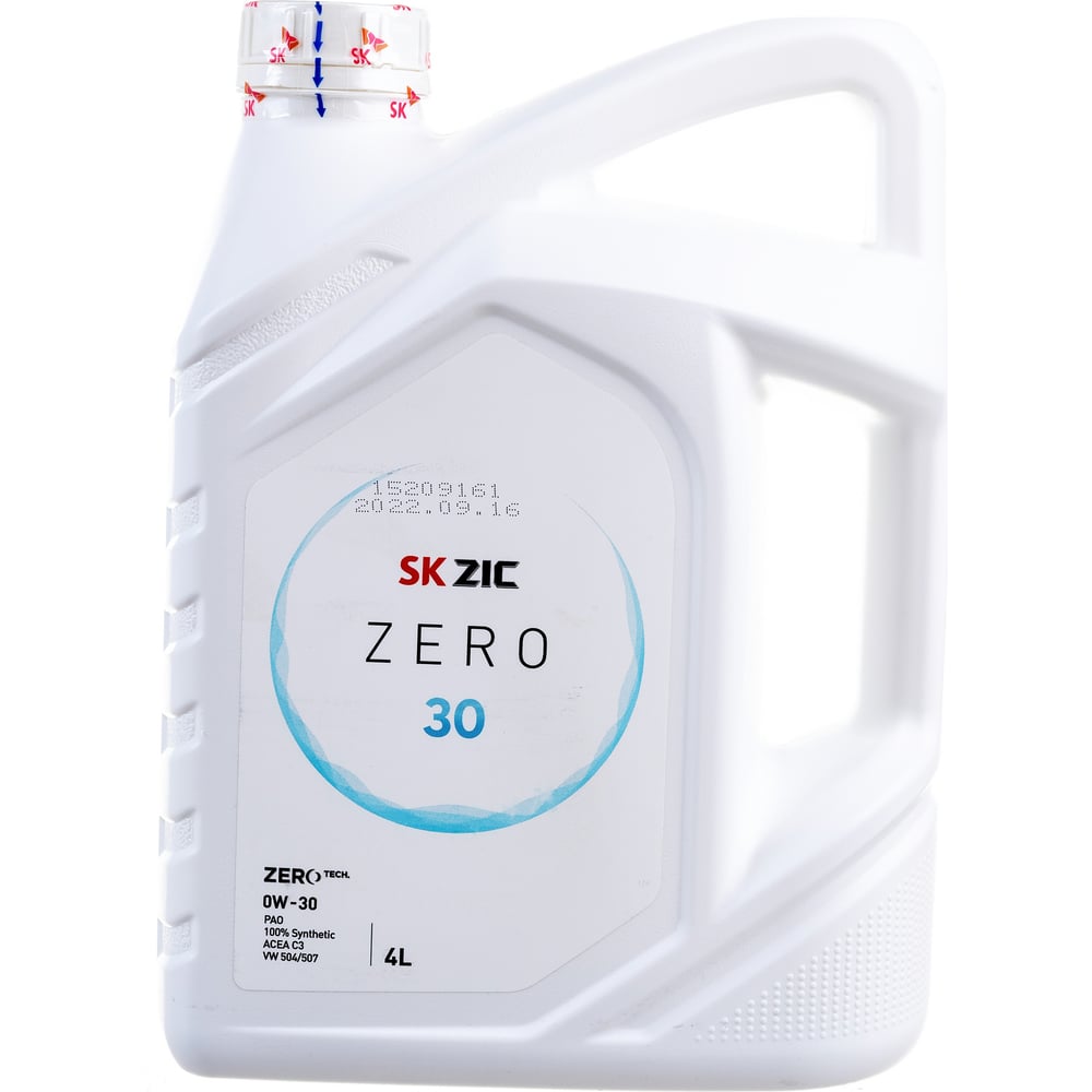 Синтетическое масло zic 0W30 Lubricants162676 ZIC ZERO 30 0w-30; SN - фото 1