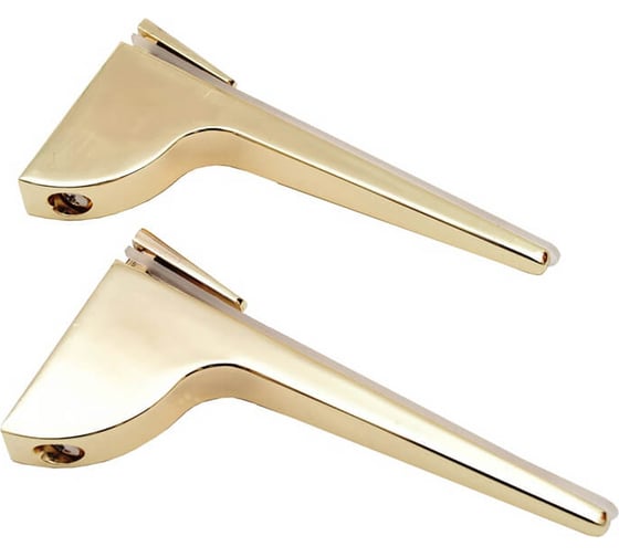 Изображение товара Комплект креплений для полки Marlok ZY-156 130x65x22 мм PB (золото), 2 шт Marlok 037116