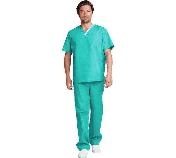 Изображение товара Мужской костюм ГК Спецобъединение ХИРУРГ МЕДИКАЛ, зелёный, р. 104-108, рост 170-176 Кос 848/104/170