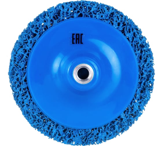 Изображение товара Круг для снятия ржавчины на резьбе синий (150 мм; M14) Русский Мастер РМ-90481