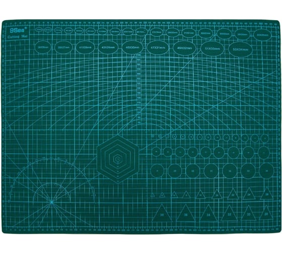 Изображение товара Коврик - подложка для резки Hobby&pro двусторонний, самозатягивающийся, 60х45 см, А2 7712850