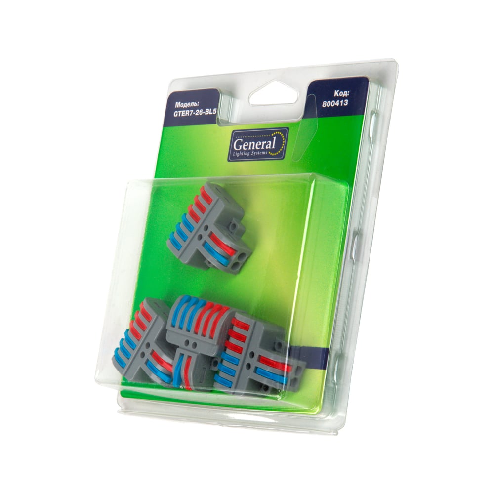 Изображение товара Клемма универсальная монтажная General Lighting Systems GTER7-26-BL5