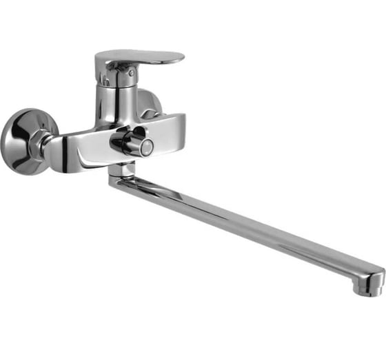 Изображение товара Смеситель для ванны Rainsberg с поворотным длинным изливом 30 см, хром, однорычажный, керамический картридж R0723F