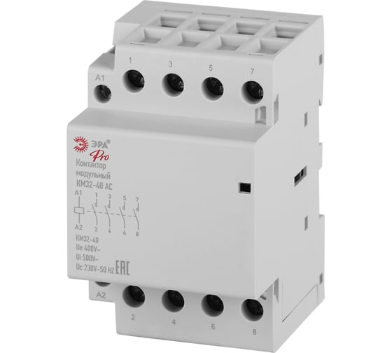 Изображение товара Контактор модульный ЭРА PRO NO902335 КМ3240 АС Б0062327