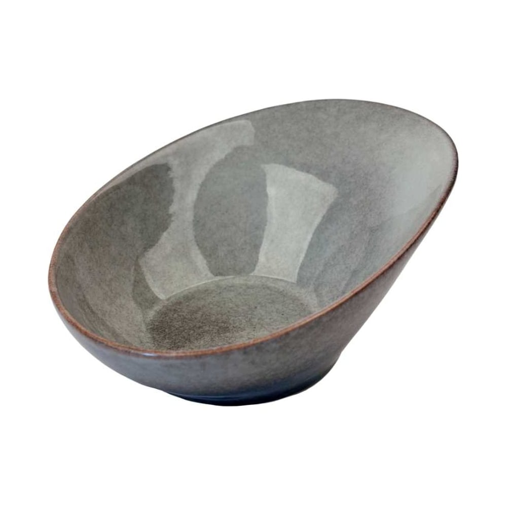 Изображение товара Набор салатников Homium Boho из керамики 2 шт диаметр 23.5 см серый мраморный дизайн
