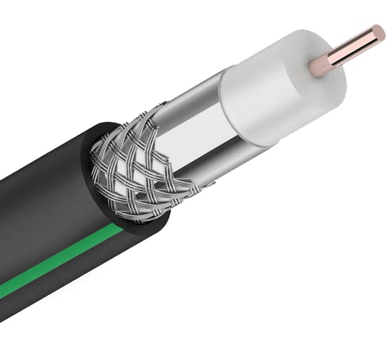 Изображение товара Коаксиальный кабель CADENA RG-6SAT-Optima высокого качества черный MP RG6SAT-Optima-CADBMP