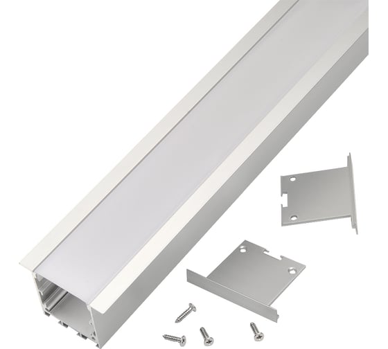 Изображение товара Алюминиевый профиль для светодиодной ленты General Lighting Systems 2 метра, 51х35мм, серебряный GAL-GLS-2000-35-51 522810